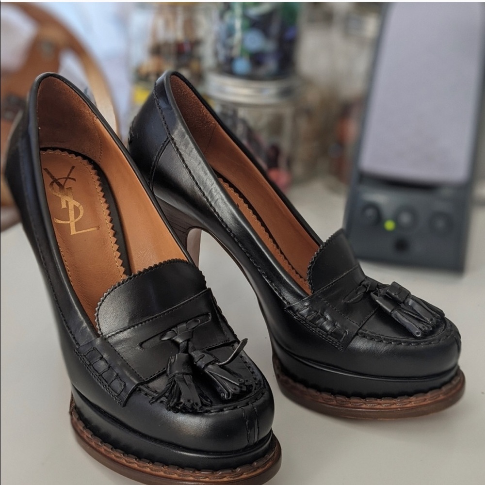YSL tassel pumps